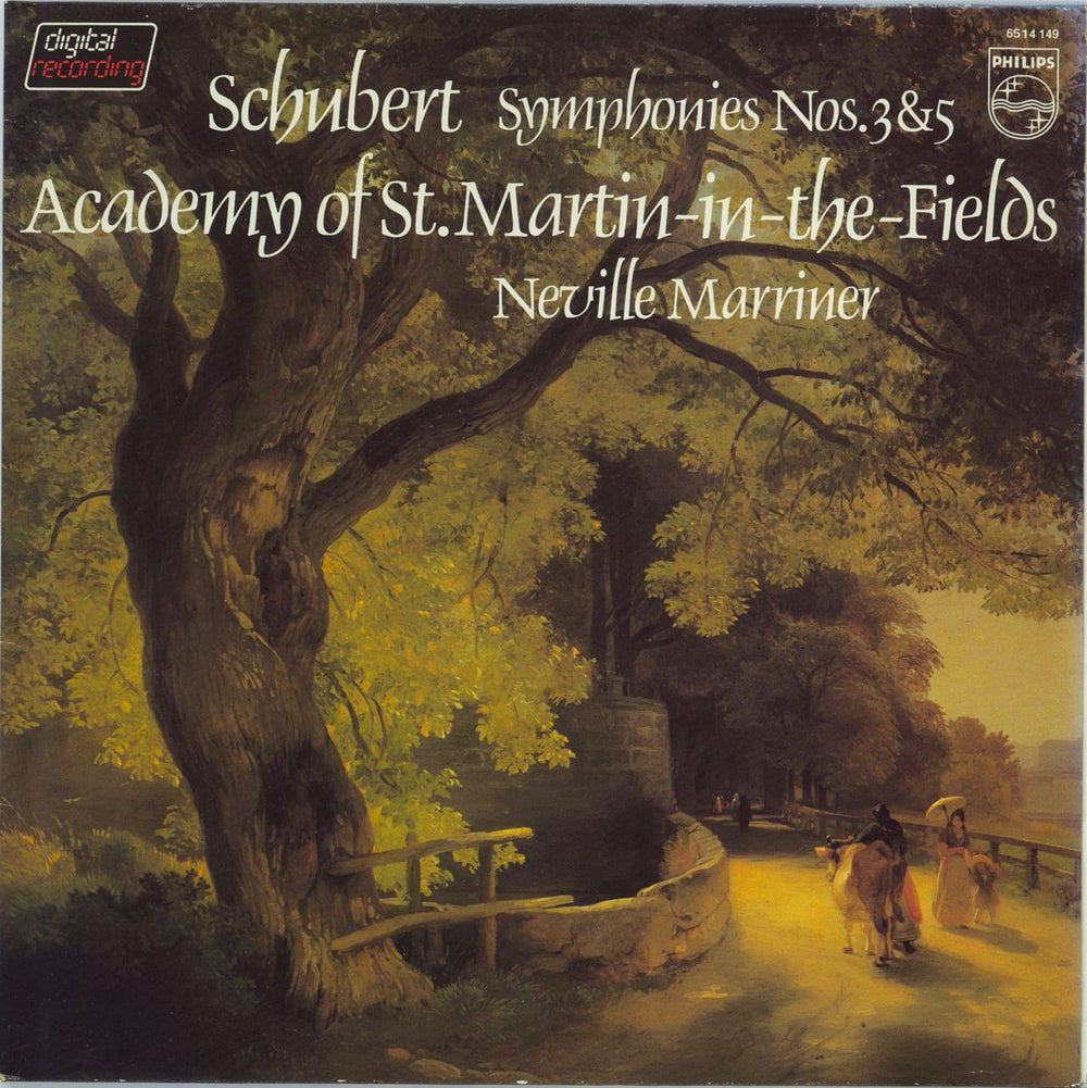 The Academy Of St. Martin-In-The-Fields Schubert: Symphonies Nos. 3 & 5 Dutch vinyl LP album (LP record) 6514149