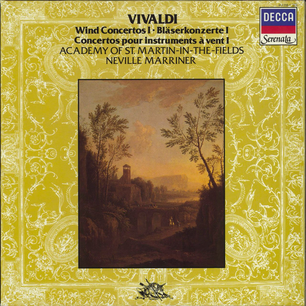 The Academy Of St. Martin-In-The-Fields Vivaldi: Wind Concertos I Dutch vinyl LP album (LP record) 414056-1