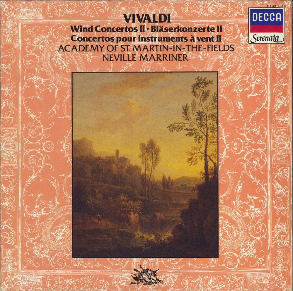 The Academy Of St. Martin-In-The-Fields Vivaldi: Wind Concertos II Dutch vinyl LP album (LP record) 414324-1