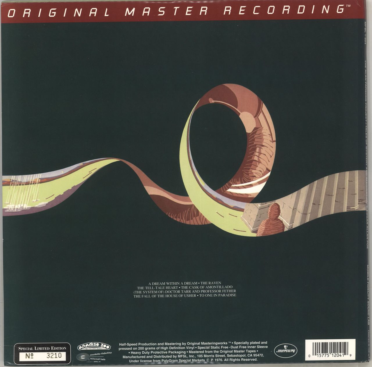 洋楽 Tales of Mystery.Alan Parsons Project LP The Alan Parsons Project / Tales of Mystery and Imagination