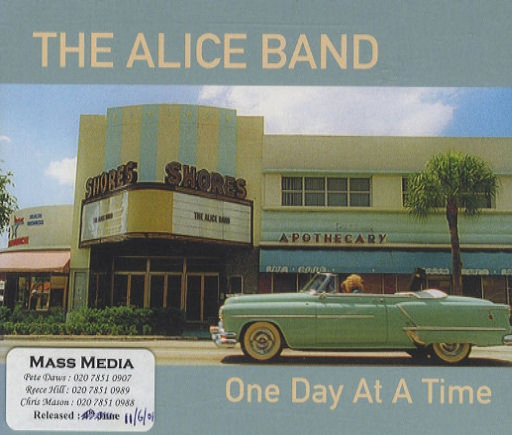 The Alice Band One Day At A Time UK Promo CD single (CD5 / 5") KARMA27