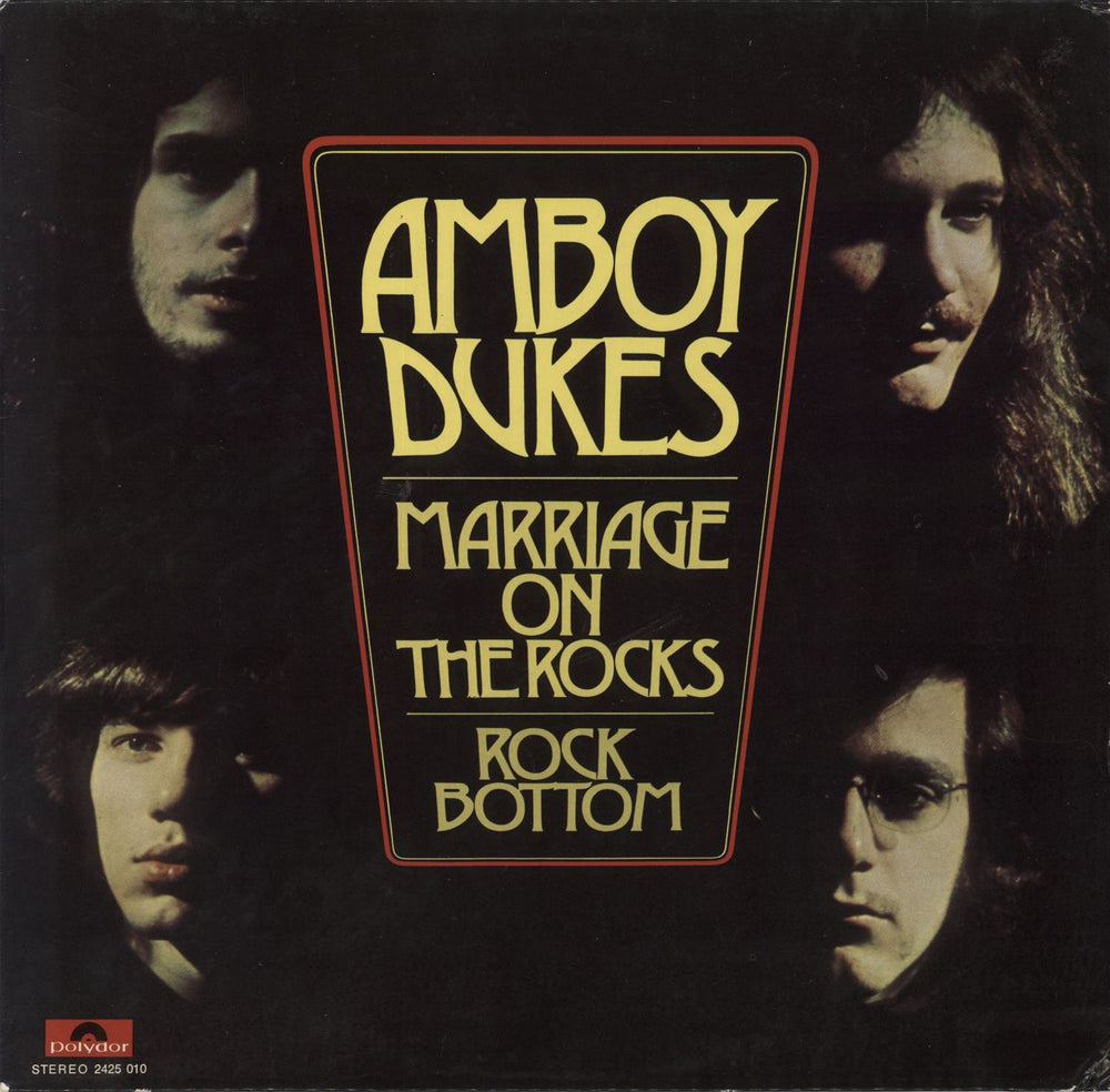 The Amboy Dukes (US) Marriage On The Rocks - Rock Bottom German vinyl LP album (LP record) 2425010