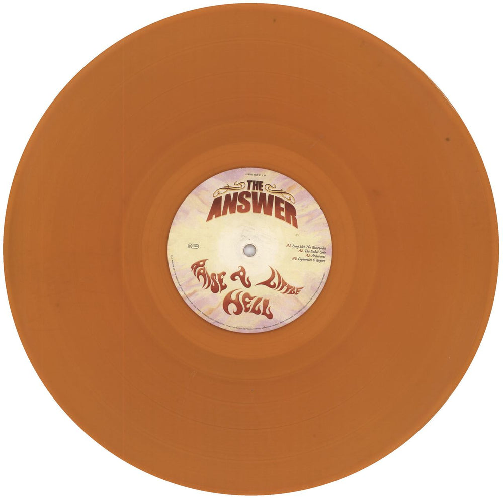 The Answer Raise A Little Hell - Open Shrink - Orange Austrian 2-LP vinyl record set (Double LP Album) TQ92LRA805000