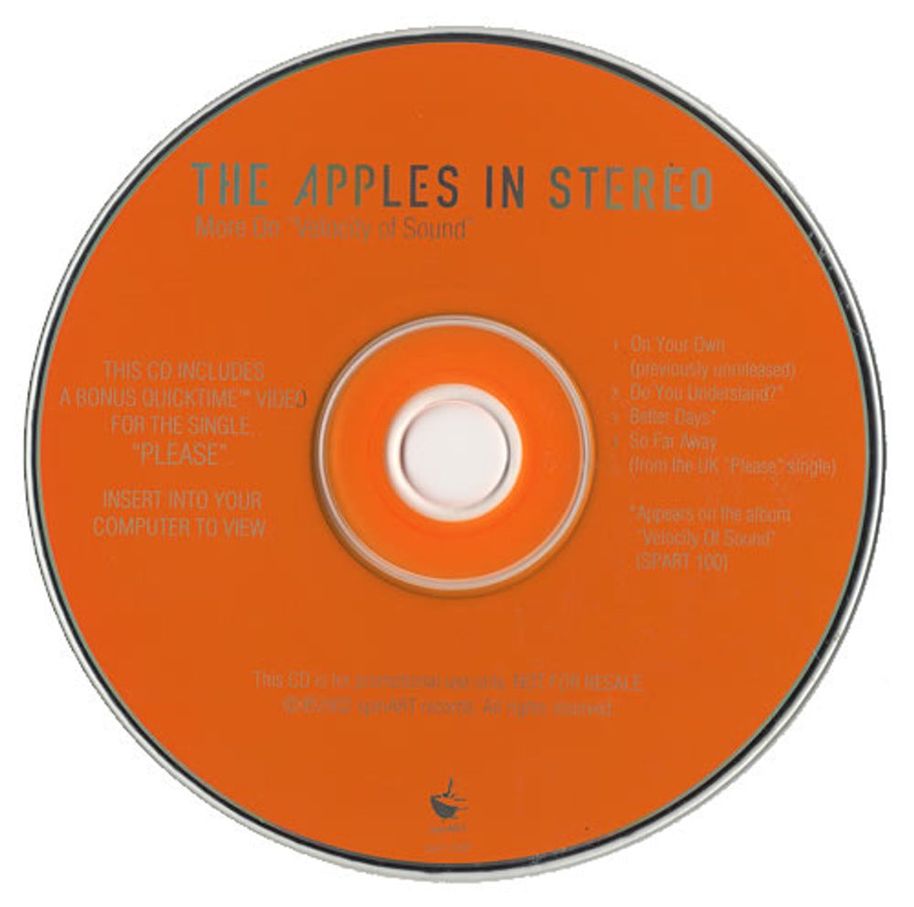 The Apples In Stereo Happy Holidays From The Apples In Stereo US Promo CD single (CD5 / 5") SPART100P