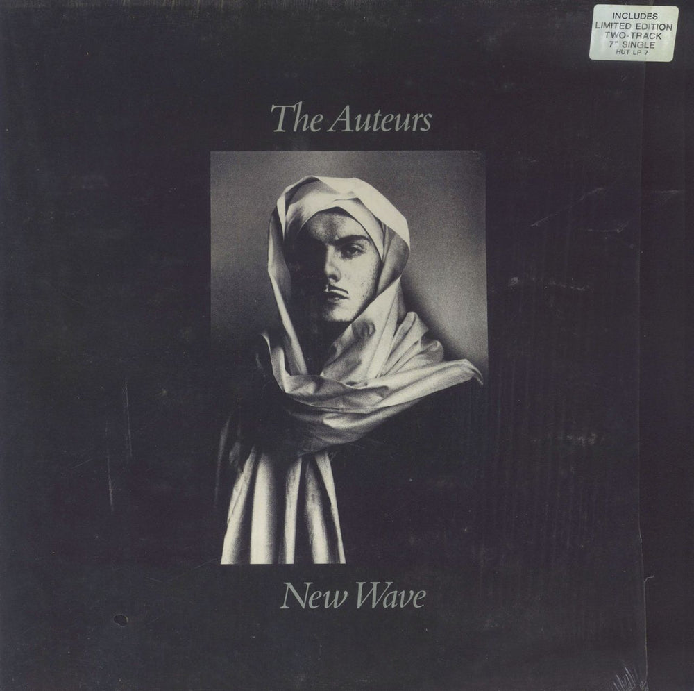 The Auteurs New Wave + 7" - Open Shrink UK vinyl LP album (LP record) HUTLP7