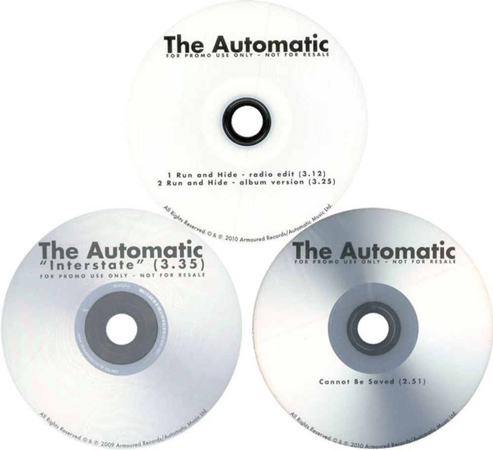 The Automatic Tear The Signs Down - 4 CD Set UK Promo 4-CD album set X034CTE523205