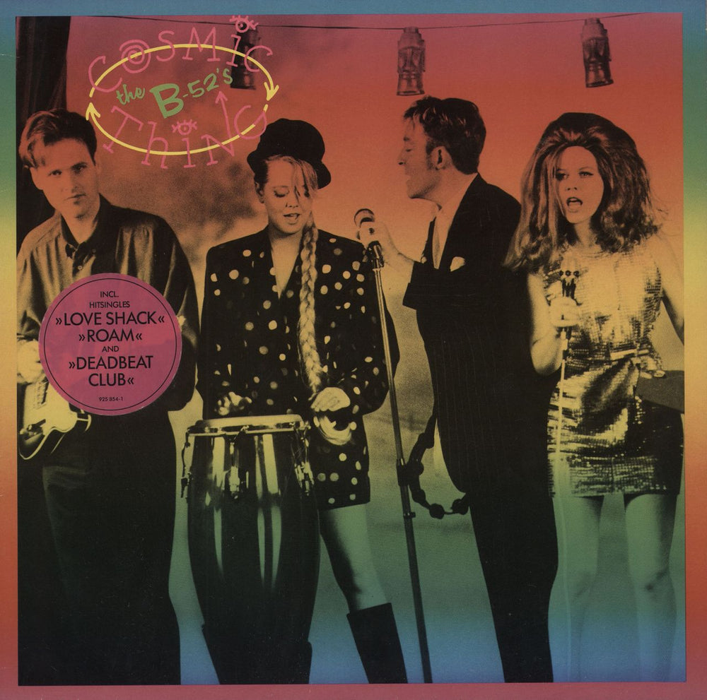 The B-52's Cosmic Thing - Stickered sleeve - EX UK vinyl LP album (LP record) WX283