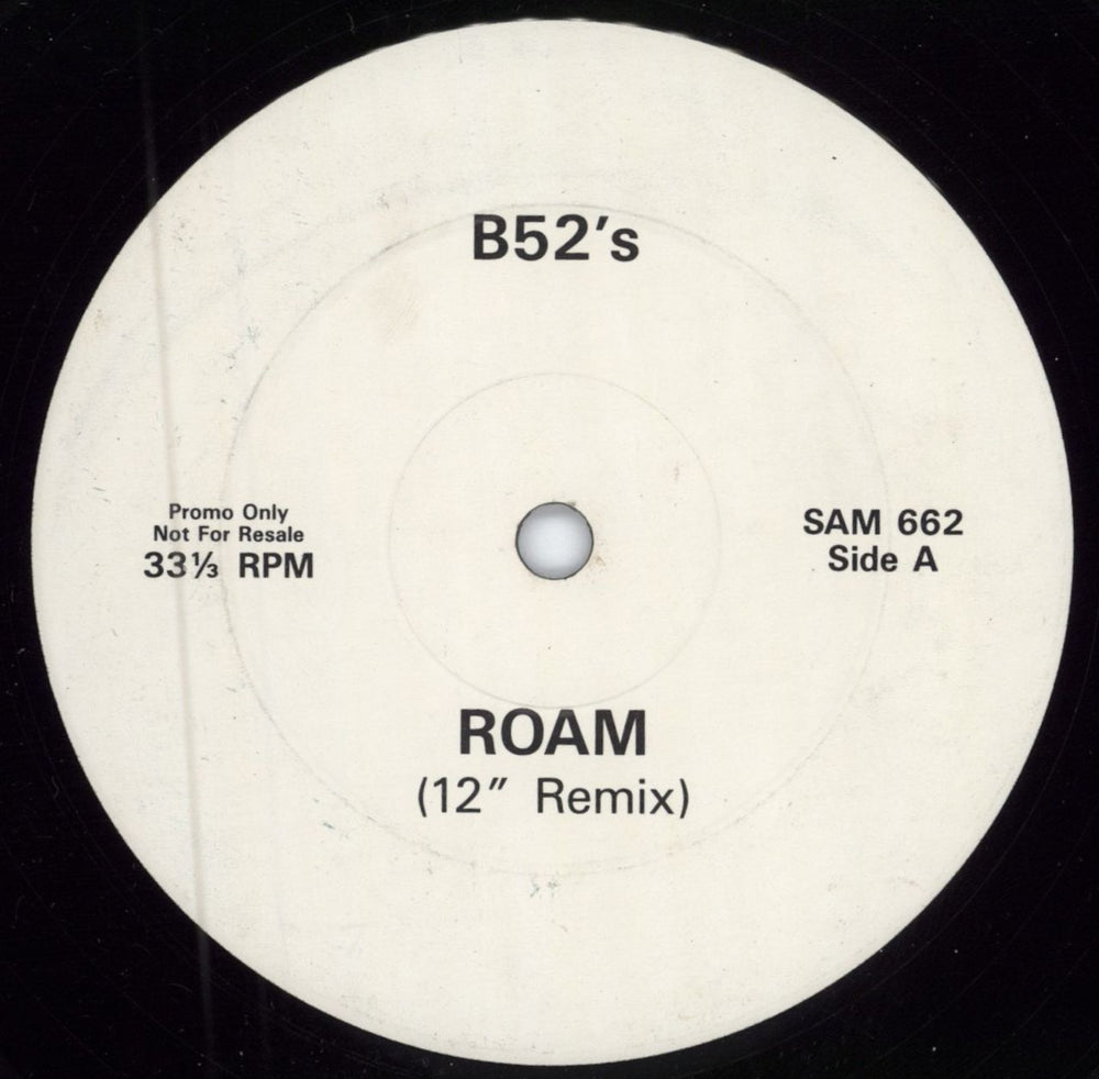 The B-52's Roam UK Promo 12" vinyl single (12 inch record / Maxi-single) SAM662