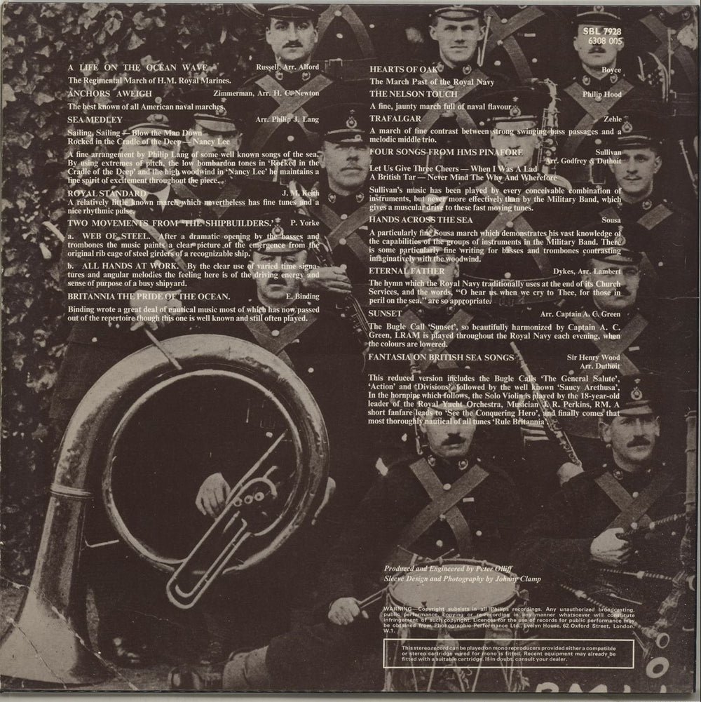 The Band Of H.M. Royal Marines The Band Of Her Majesty's Royal Marines Portsmouth UK vinyl LP album (LP record)