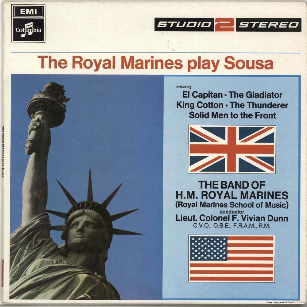 The Band Of H.M. Royal Marines The Royal Marines Play Sousa UK vinyl LP album (LP record) TWO235