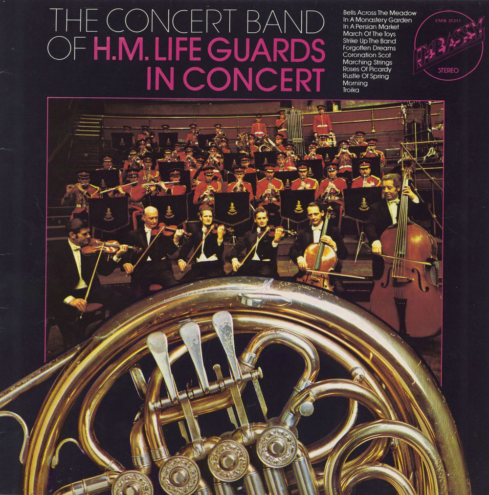 The Band Of The Life Guards In Concert UK vinyl LP album (LP record) EMB31211