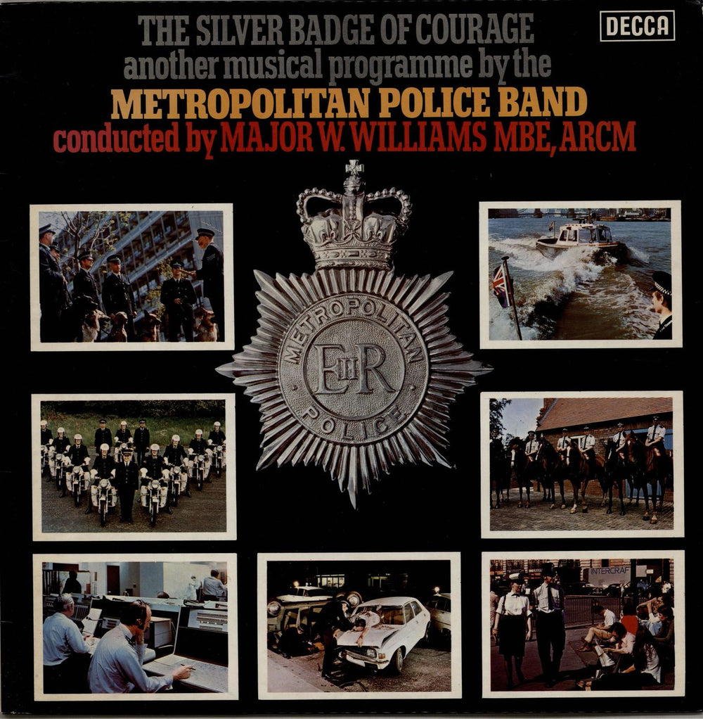 The Band Of The Metropolitan Police The Silver Badge Of Courage UK vinyl LP album (LP record) SB708