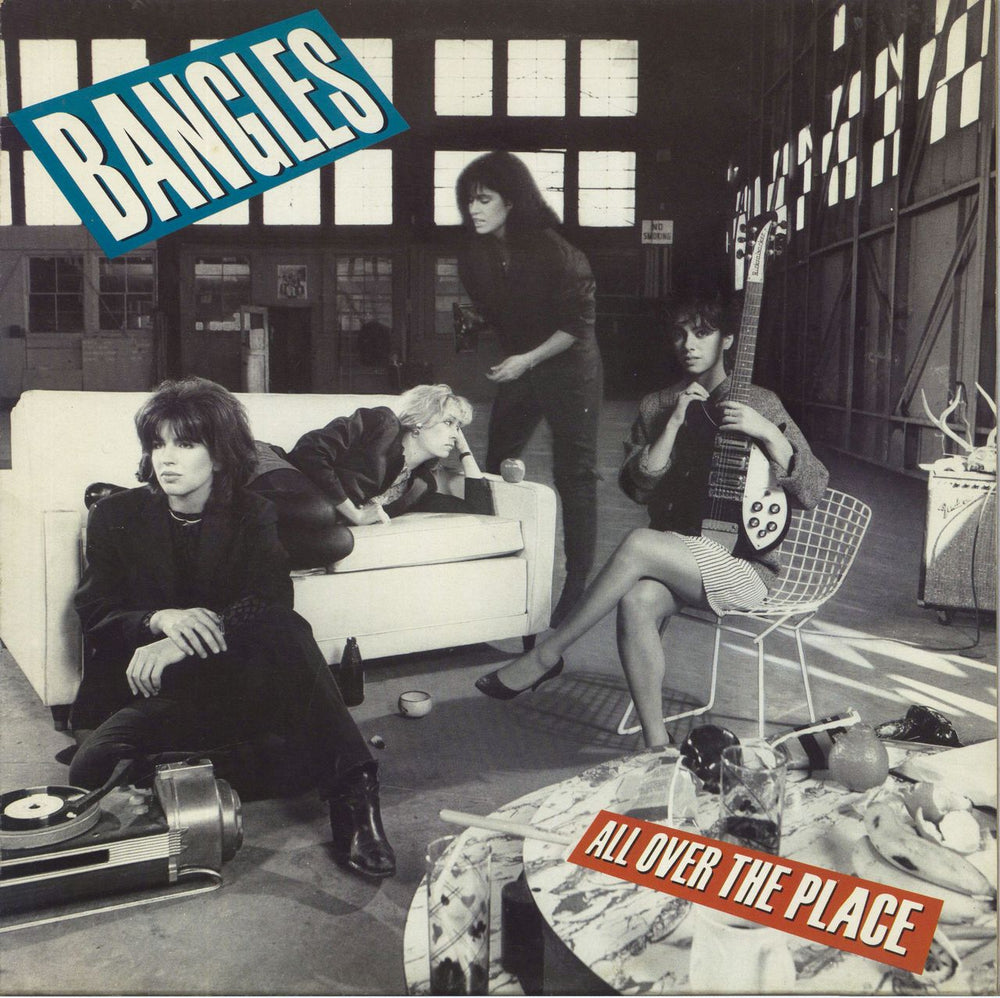The Bangles All Over The Place - Gold promo stamped Dutch vinyl LP album (LP record) CBS26015