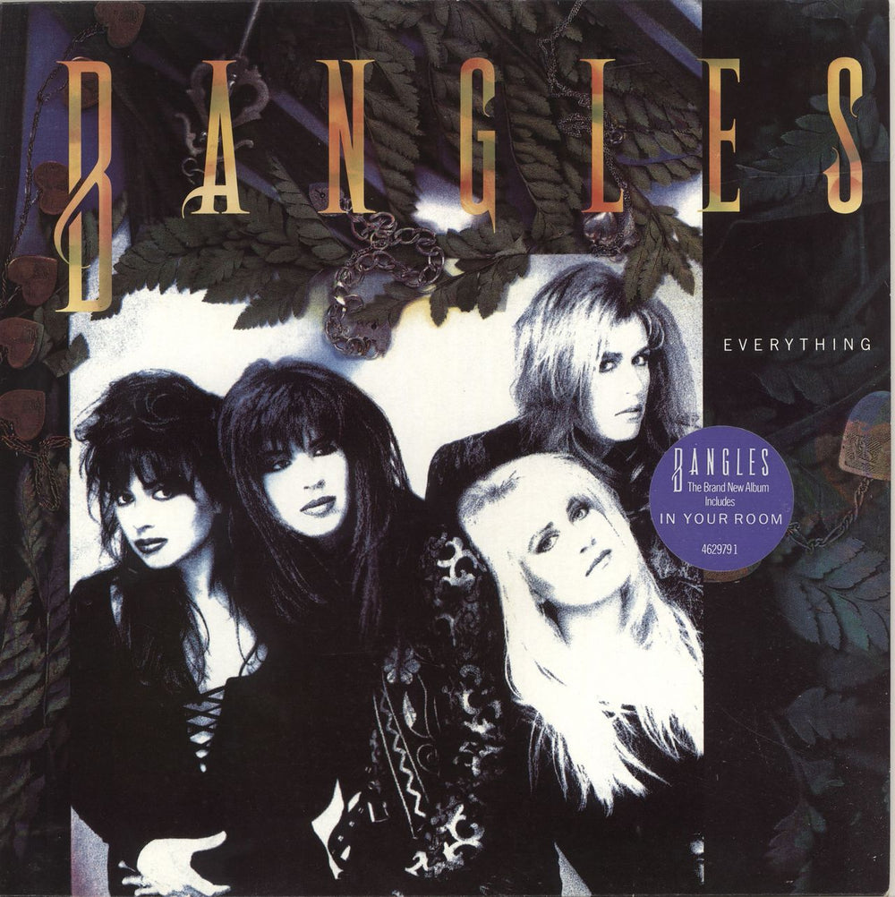 The Bangles Everything - Stickered sleeve UK vinyl LP album (LP record) 4629791