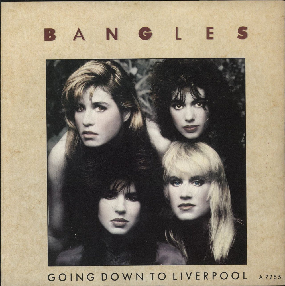 The Bangles Going Down To Liverpool UK 7" vinyl single (7 inch record / 45) A7255