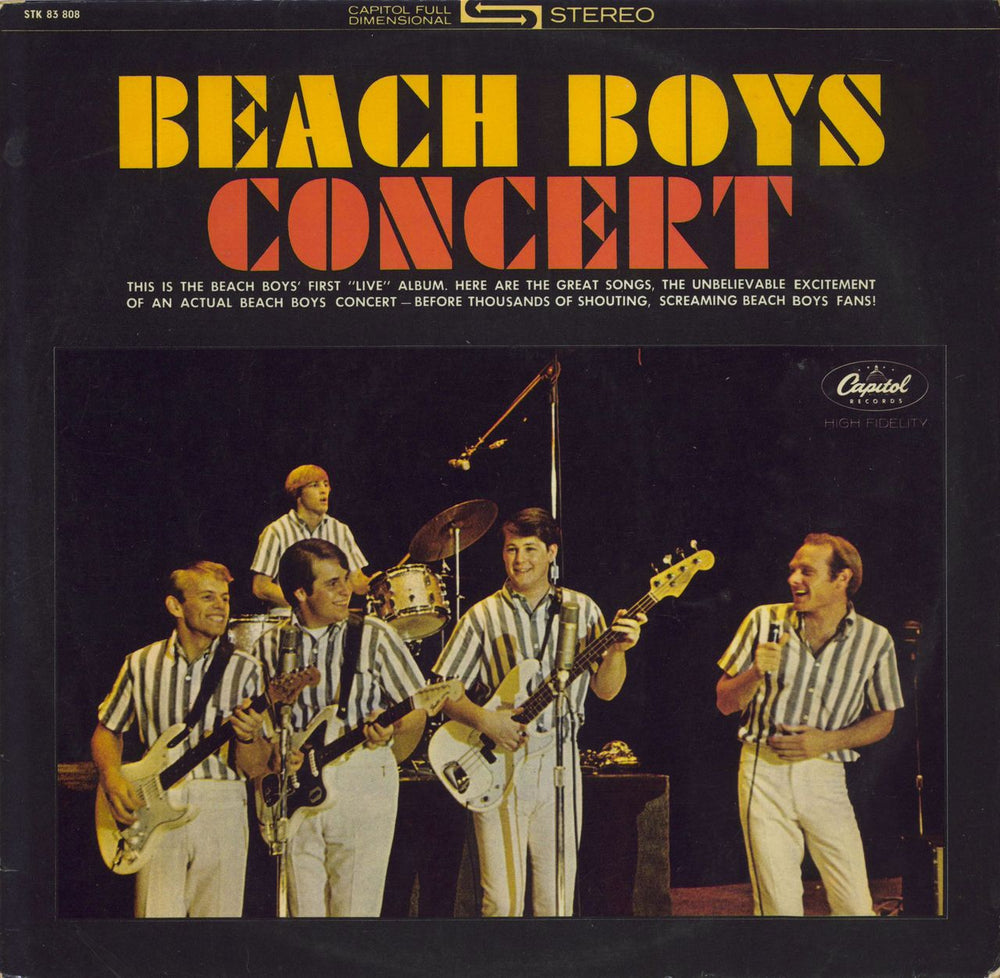 The Beach Boys Concert German vinyl LP album (LP record) STK83808