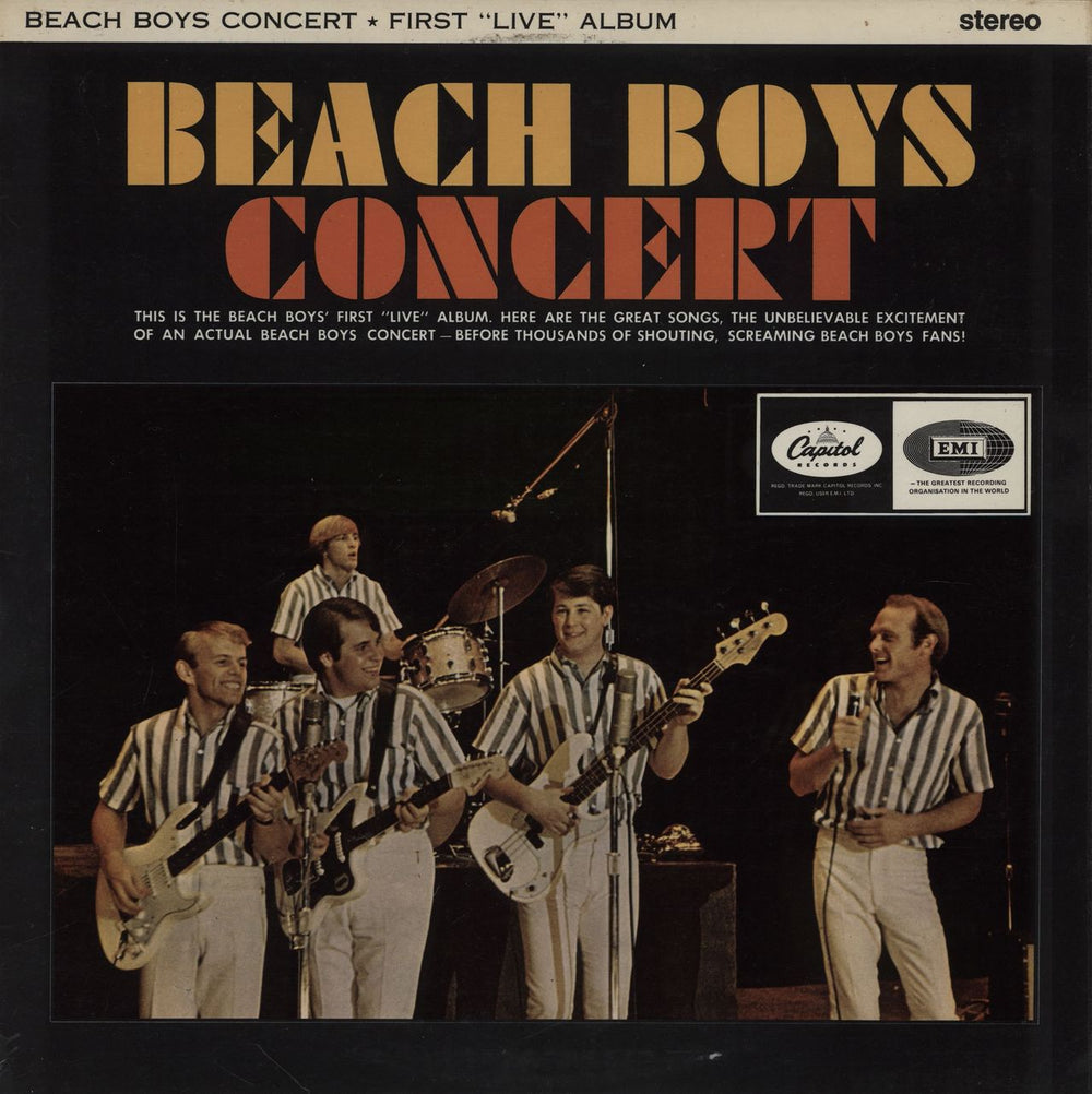 The Beach Boys Concert UK vinyl LP album (LP record) ST2198