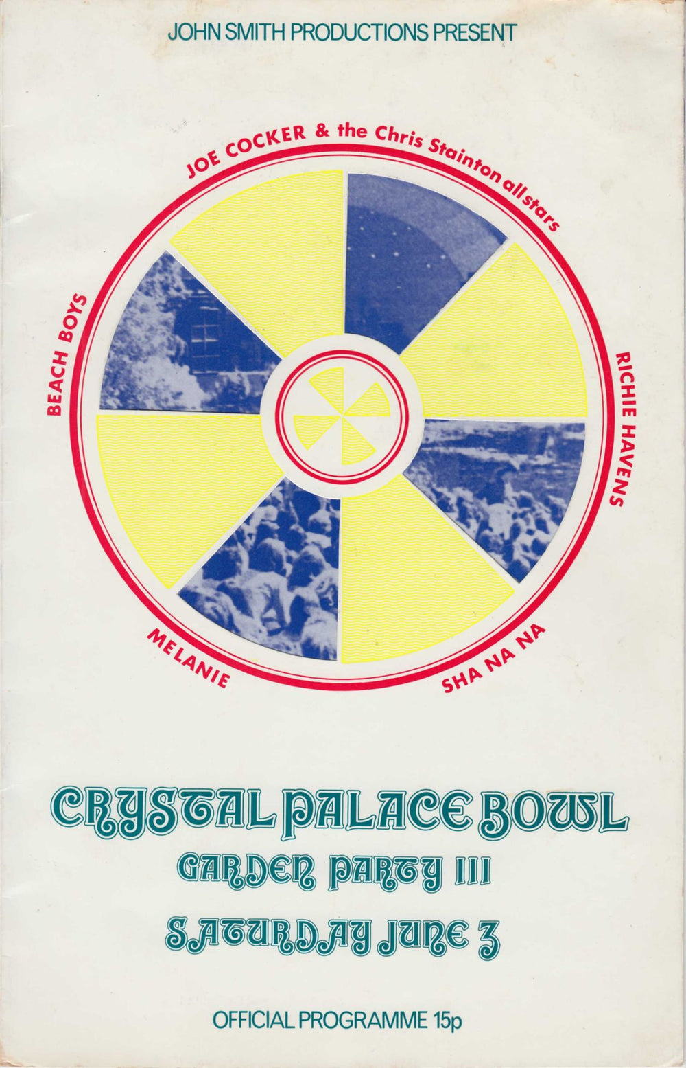 The Beach Boys Crystal Palace Bowl Garden Party III + Ticket Stub UK tour programme PROGRAMME