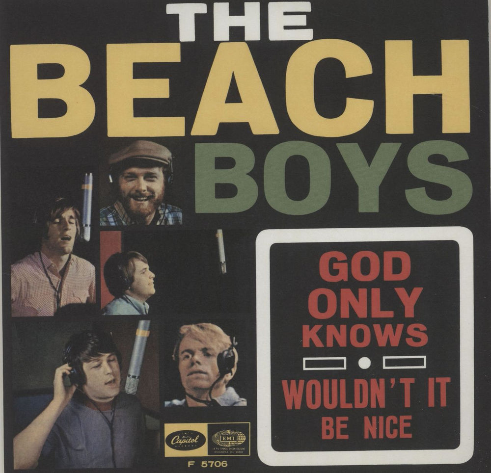 The Beach Boys God Only Knows - Yellow Vinyl - Sealed UK 7" vinyl single (7 inch record / 45) 060254791717