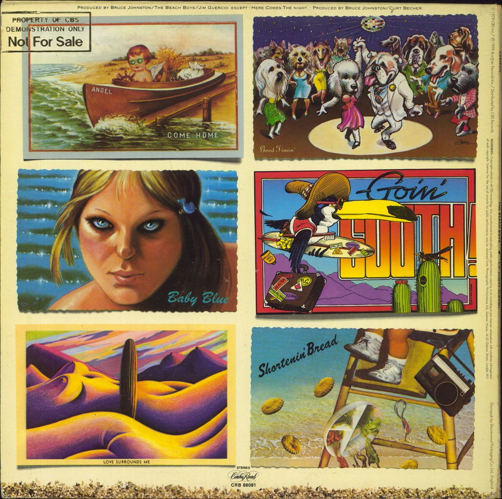 The Beach Boys L.A. (Light Album) - Gold promo stamp UK Promo vinyl LP album (LP record)