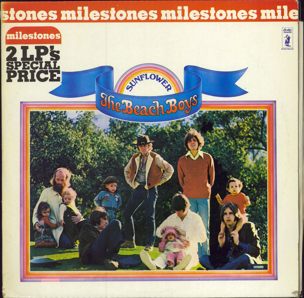 The Beach Boys Milestones: Sunflower / Surf's Up - EX Dutch 2-LP vinyl record set (Double LP Album) 5C184-50215/16