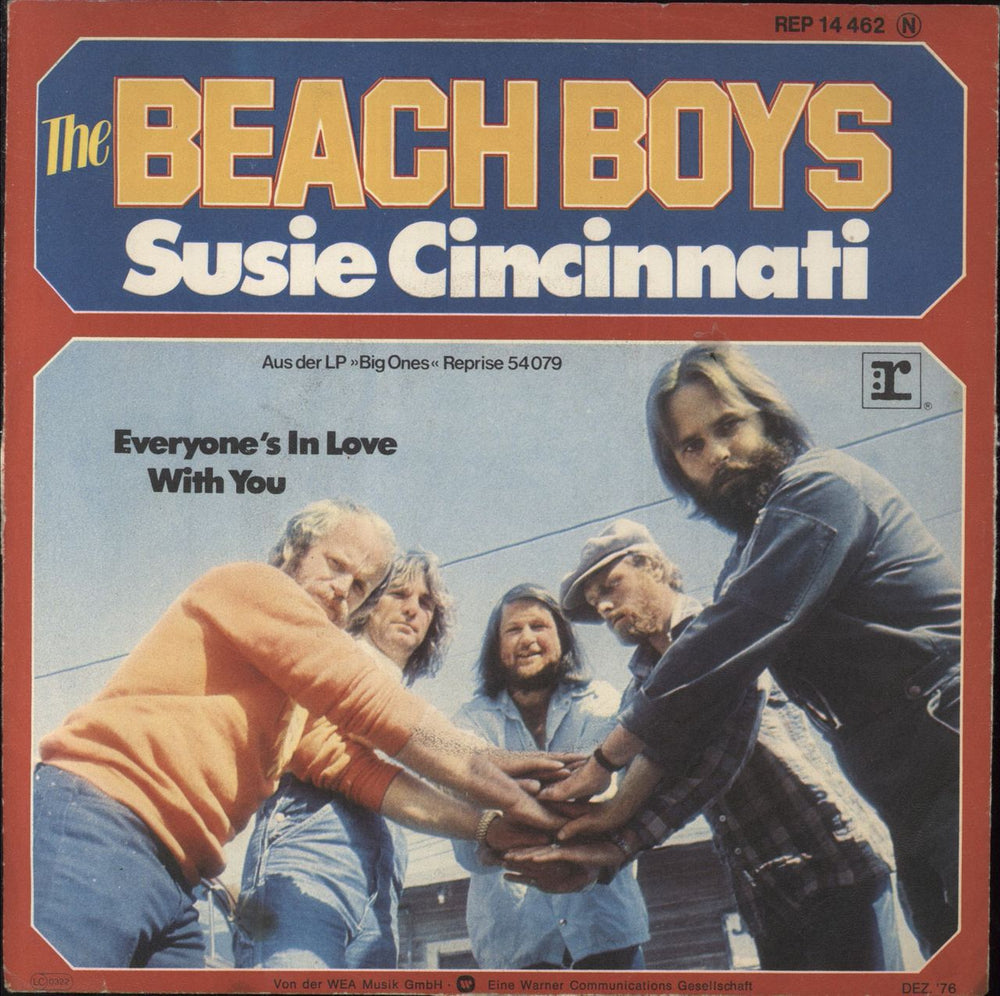 The Beach Boys Susie Cincinnati German 7" vinyl single (7 inch record / 45) REP14462