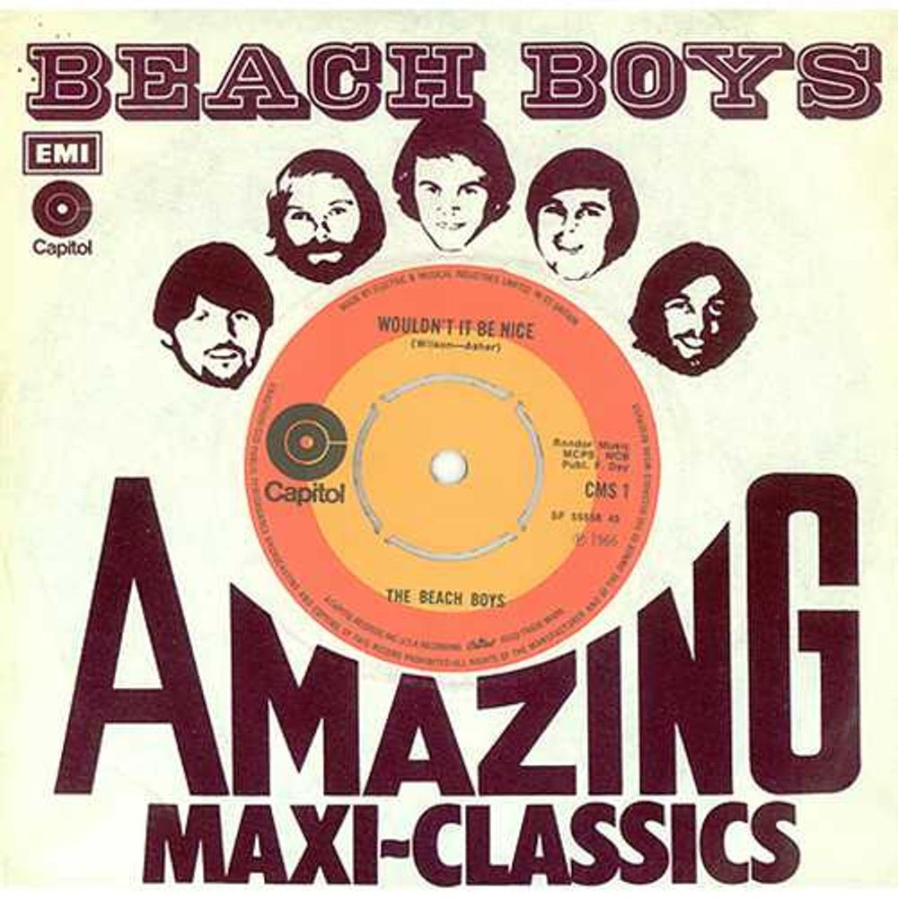 The Beach Boys Wouldn't It Be Nice - Maxi UK 7" vinyl single (7 inch record / 45) CMS1