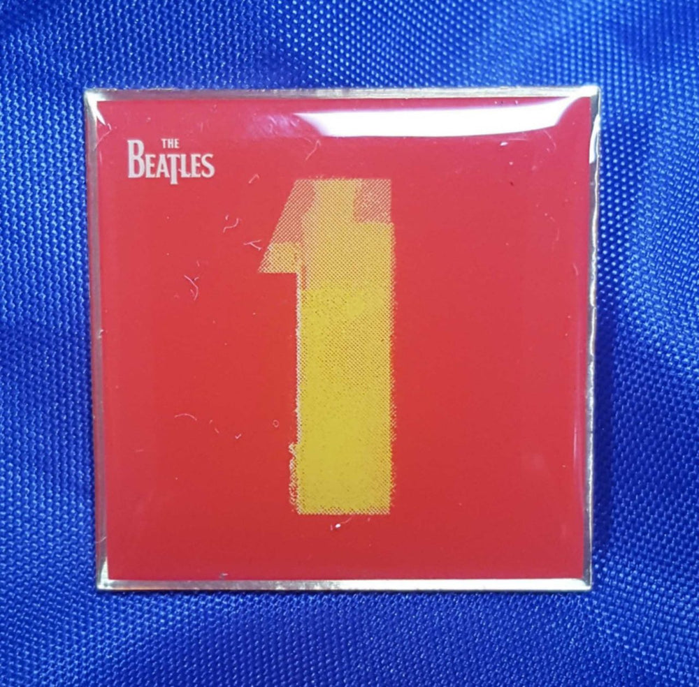 The Beatles 1 One UK Promo badge BADGE