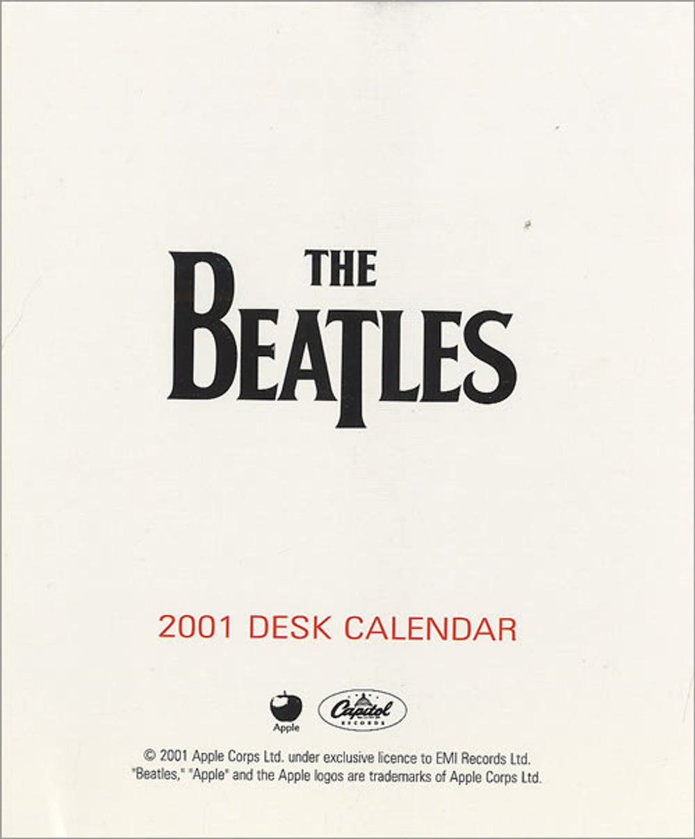 The Beatles 2001 Desk Calendar US calendar CALENDAR