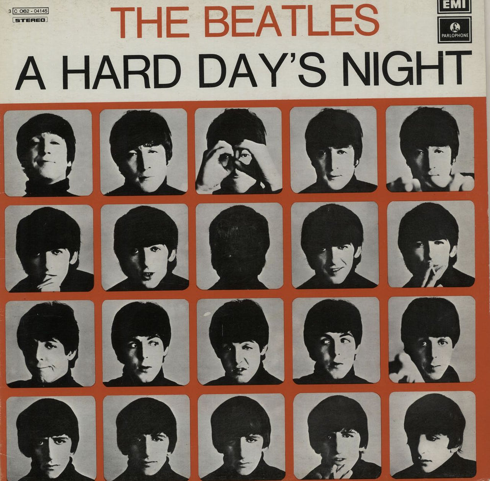 The Beatles A Hard Day's Night - Light Blue Label Italian vinyl LP album (LP record) 3C062-04145