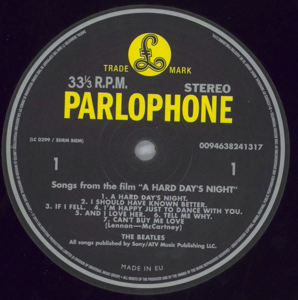 The Beatles A Hard Day's Night UK vinyl LP album (LP record) BTLLPAH825528