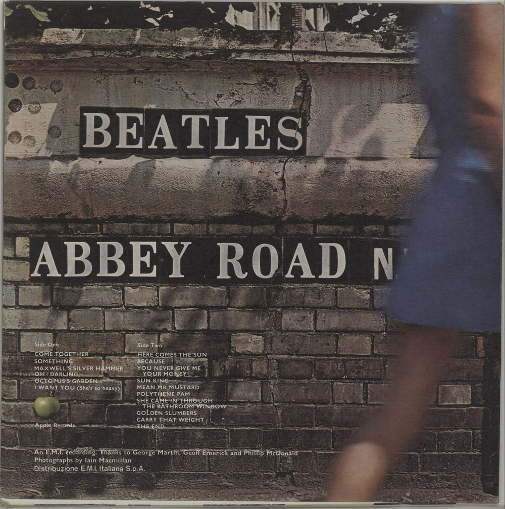 The Beatles Abbey Road Italian vinyl LP album (LP record)