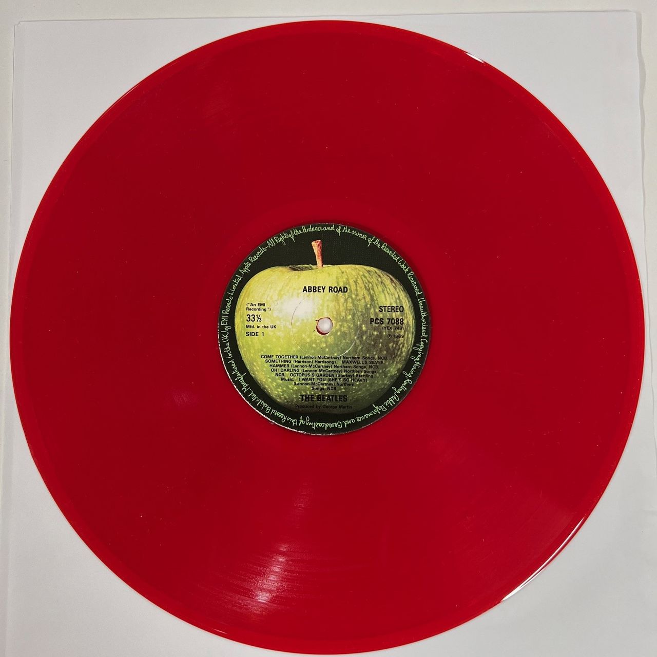 The Beatles Abbey Road - Red Vinyl - 1 Of Only 4 Copies Pressed UK Vin ...