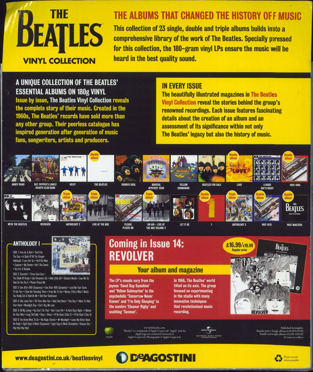 The Beatles Anthology 1 - 180gm Vinyl - 2017 - sealed - Backing Card UK 3-LP vinyl record set (Triple LP Album)