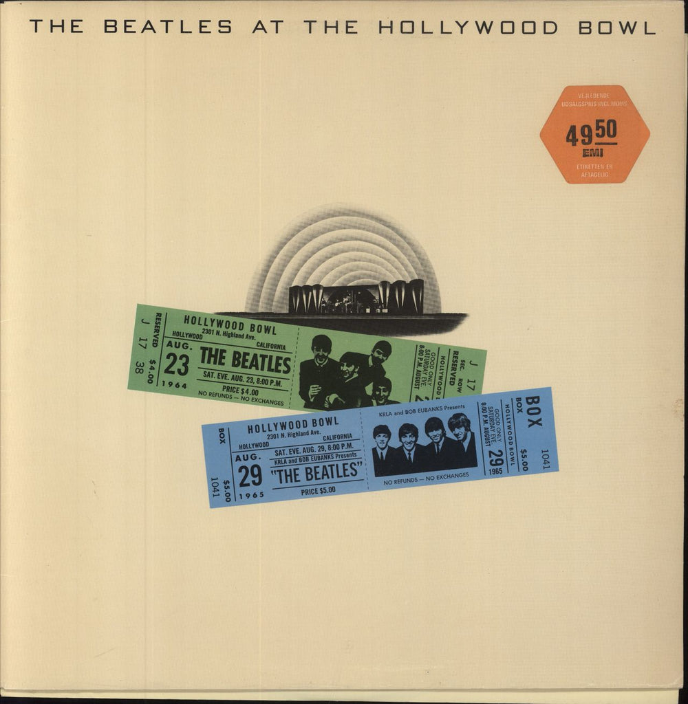 The Beatles At The Hollywood Bowl Swedish vinyl LP album (LP record) 7C062-06377