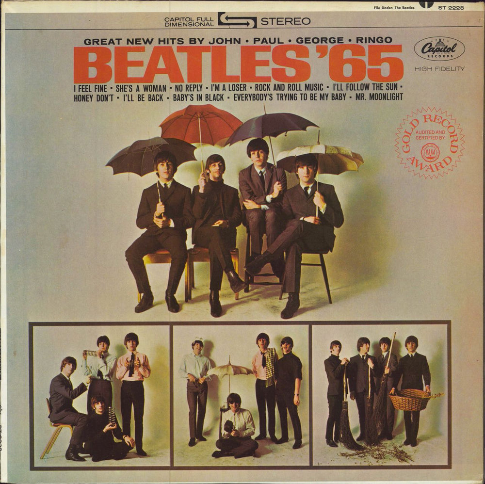 The Beatles Beatles '65 - Apple + RIAA US vinyl LP album (LP record) ST2228