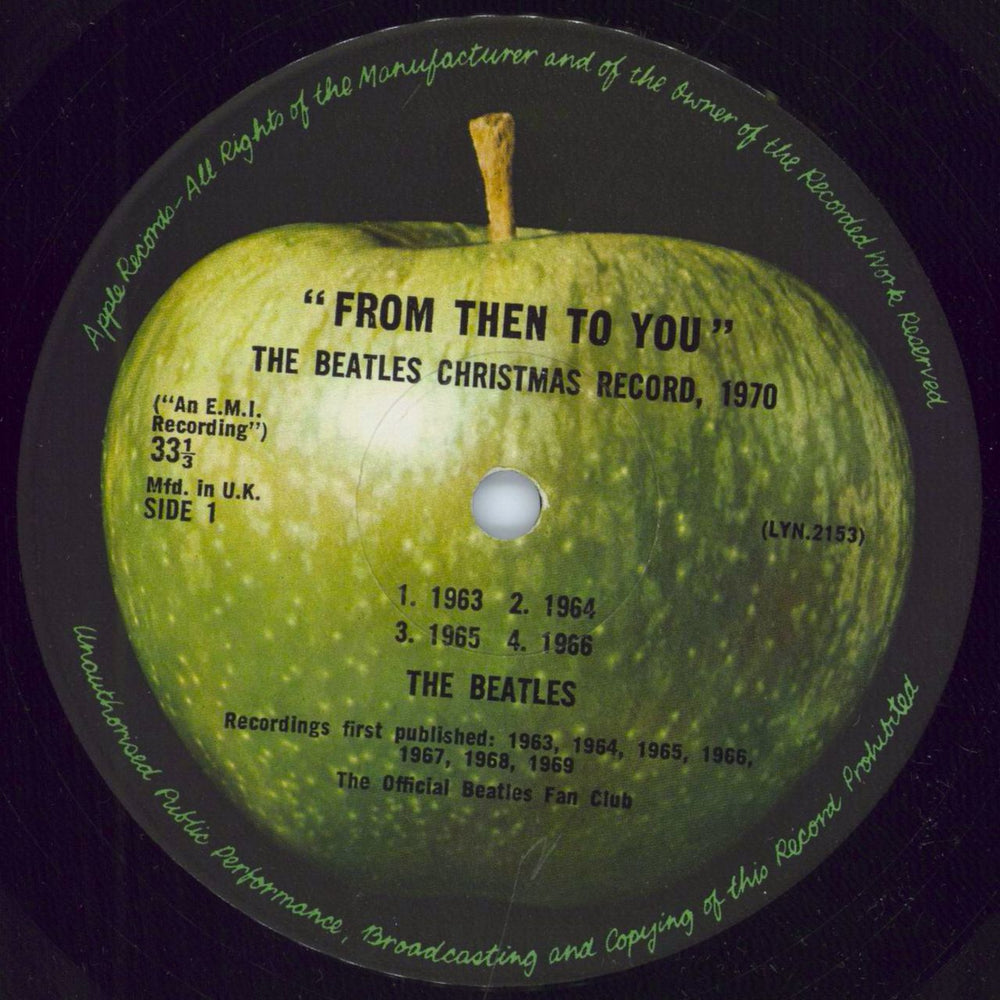 The Beatles From Then To You + Mailer UK vinyl LP album (LP record) BTLLPFR788910