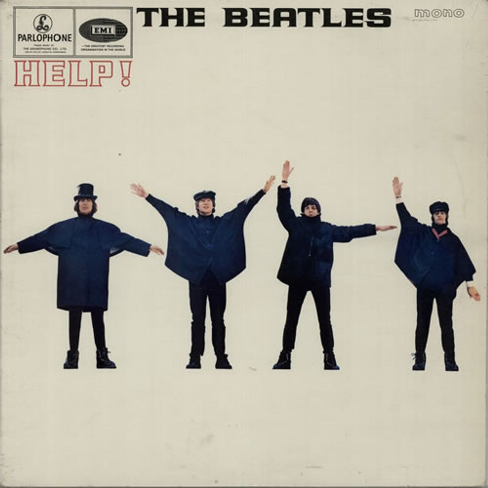 The Beatles Help! - 2nd - VG UK vinyl LP album (LP record) PMC1255