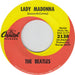 The Beatles Lady Madonna - P/S US 7" vinyl single (7 inch record / 45)