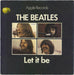 The Beatles Let It Be - 1st - 4pr - P/S - VG UK 7" vinyl single (7 inch record / 45) R5833