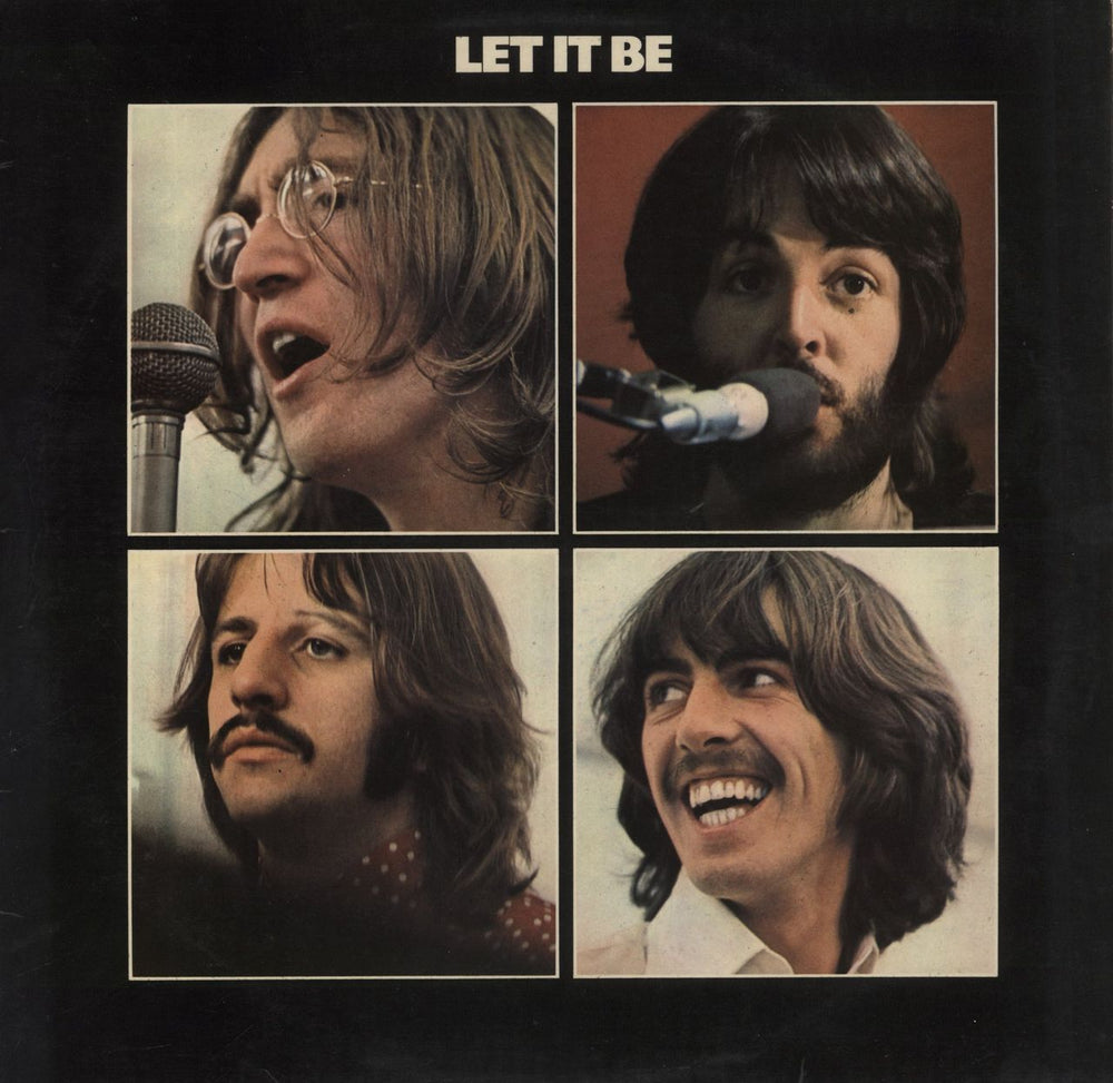 The Beatles Let It Be - 2nd UK vinyl LP album (LP record) PCS7096