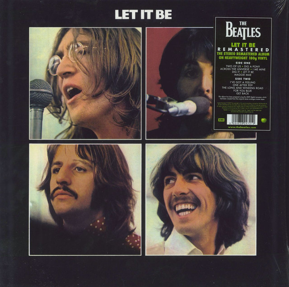 The Beatles Let It Be - Open Shrink UK vinyl LP album (LP record) 094638247210