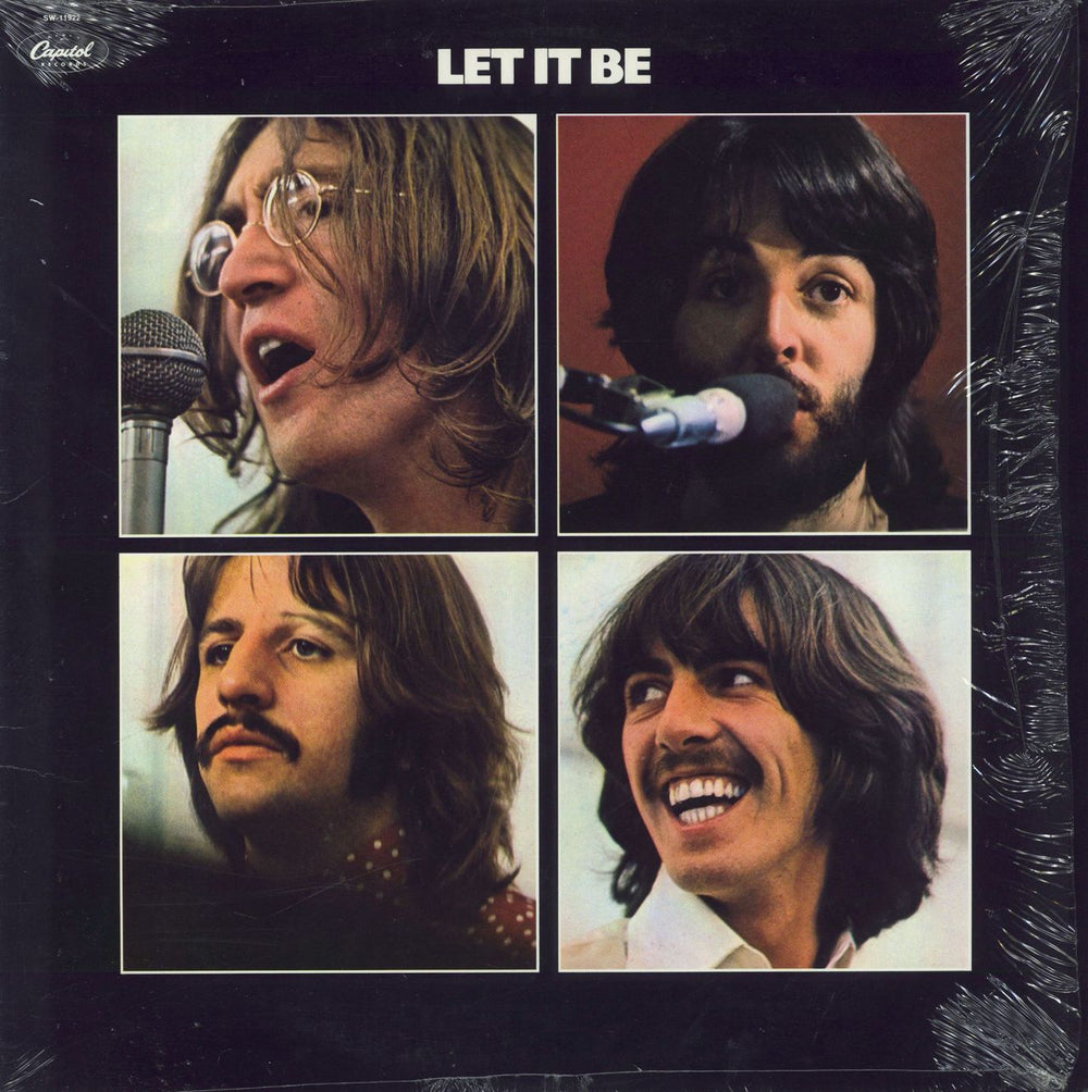 The Beatles Let It Be - shrink US vinyl LP album (LP record) SW-11922