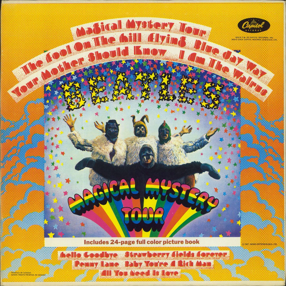 The Beatles Magical Mystery Tour - Red Label Canadian vinyl LP album (LP record) SMAL2835