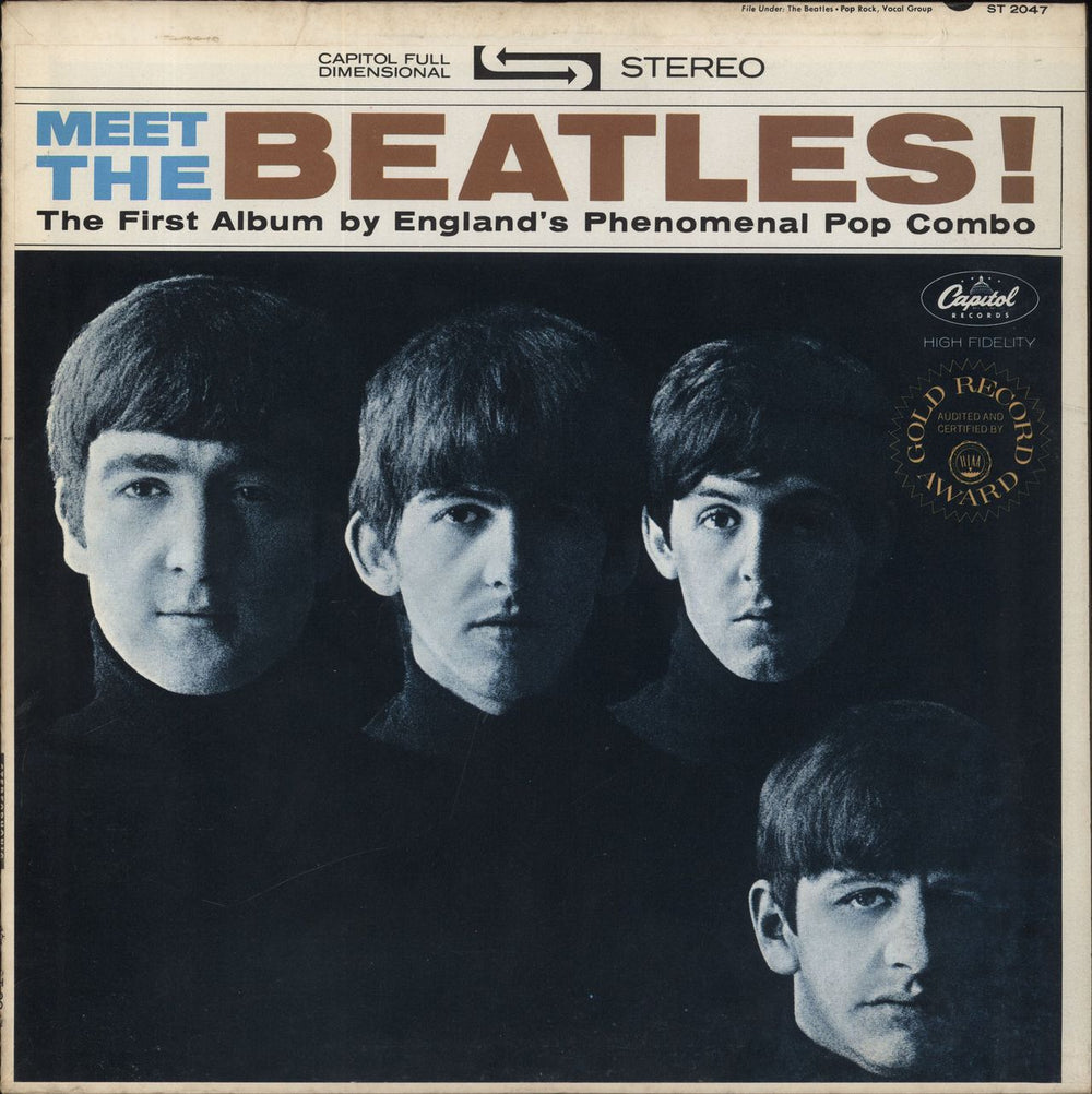 The Beatles Meet The Beatles - Mfd By Apple Label US vinyl LP album (LP record) ST2047