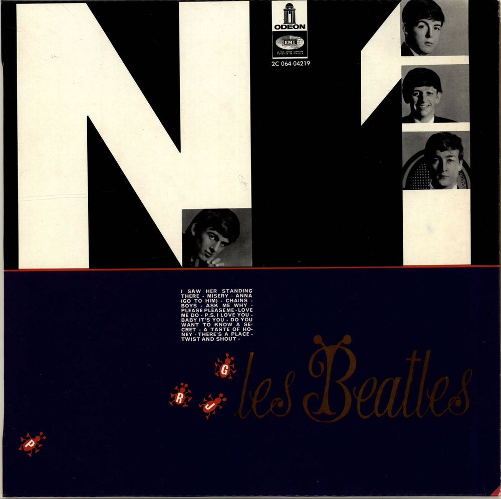 The Beatles No. 1 French vinyl LP album (LP record) 2C064-04219