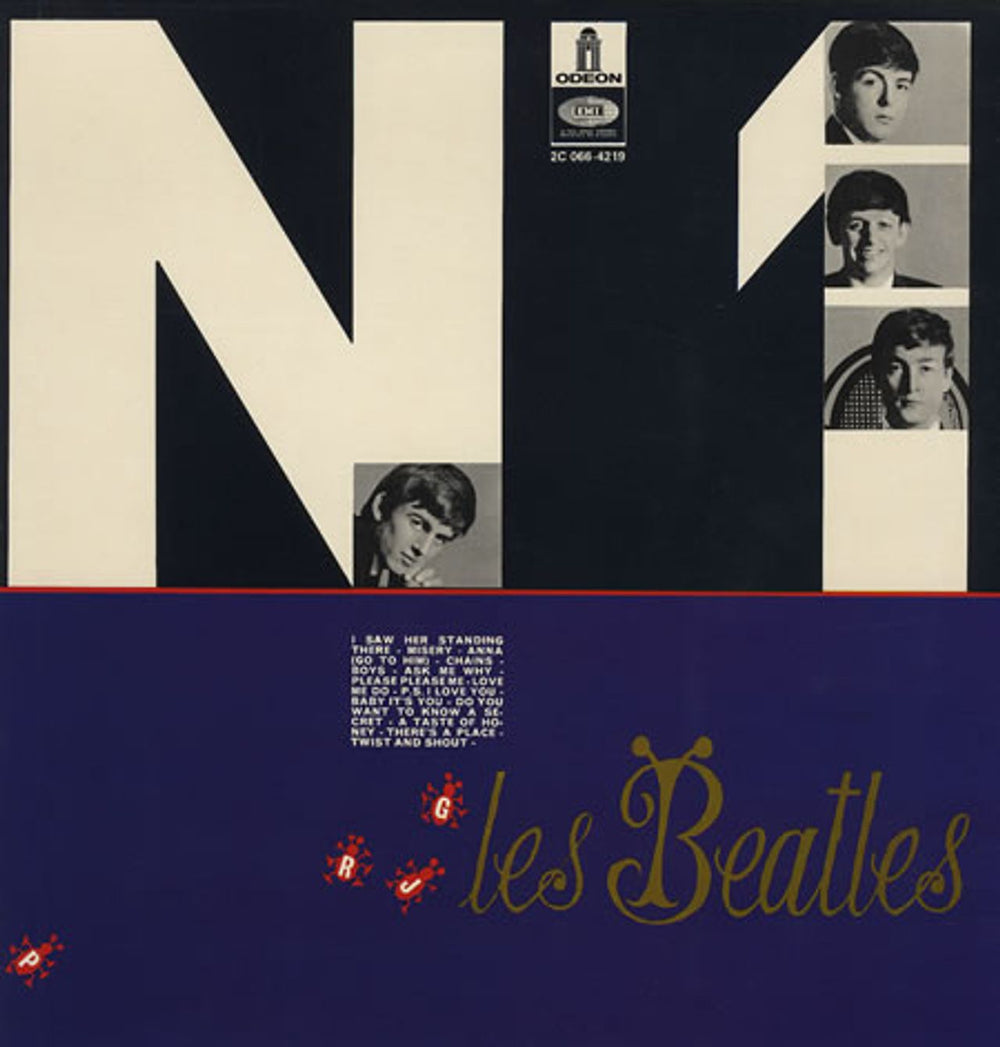 The Beatles No. 1 French vinyl LP album (LP record) 2C066-4219