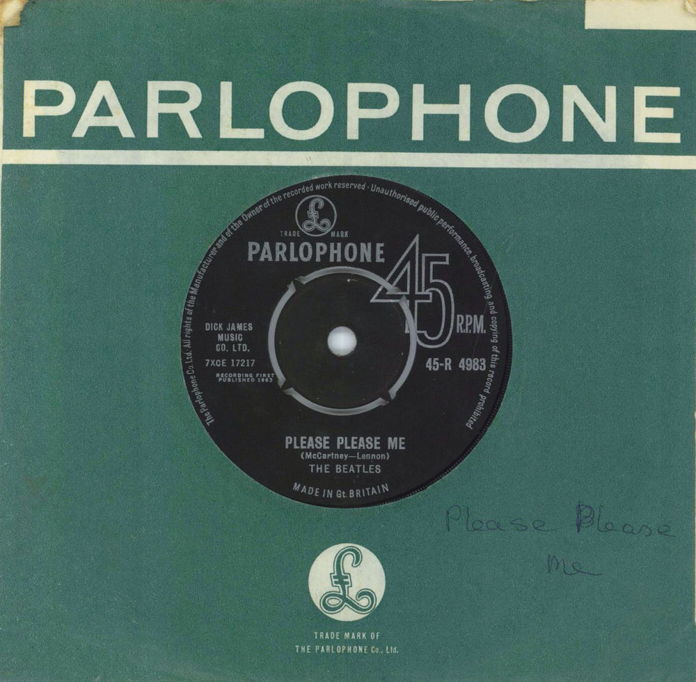 The Beatles Please Please Me - 2nd - EX UK 7" vinyl single (7 inch record / 45) 45-R4983