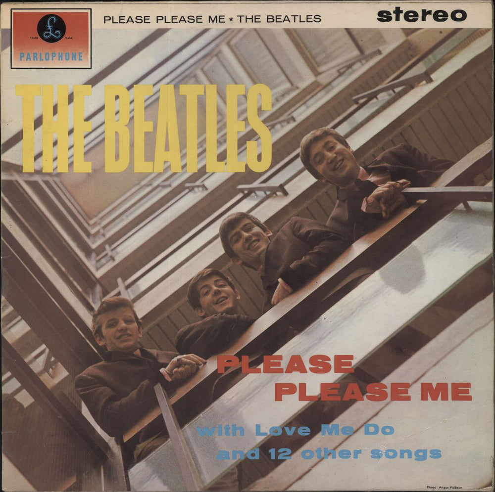 The Beatles Please Please Me - Pathé - VG UK vinyl LP album (LP record) PCS3042