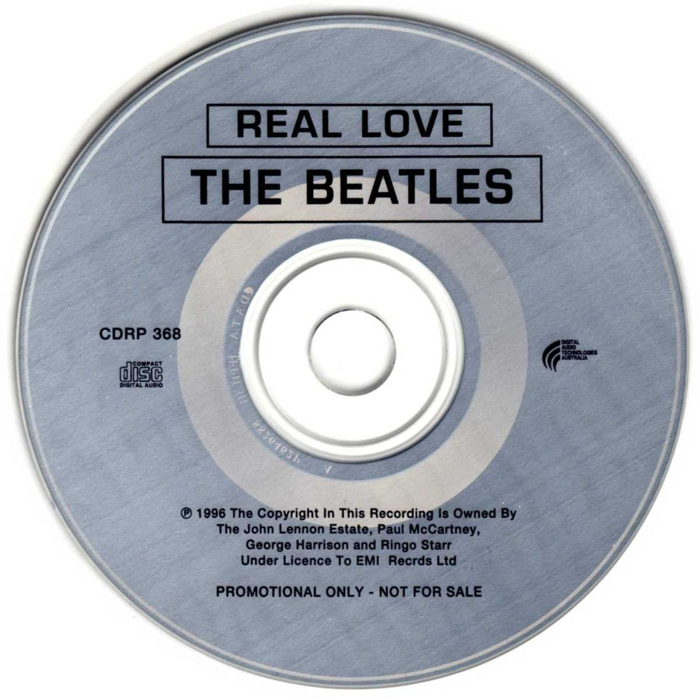 The Beatles Real Love Australian Promo CD single (CD5 / 5") CDRP368